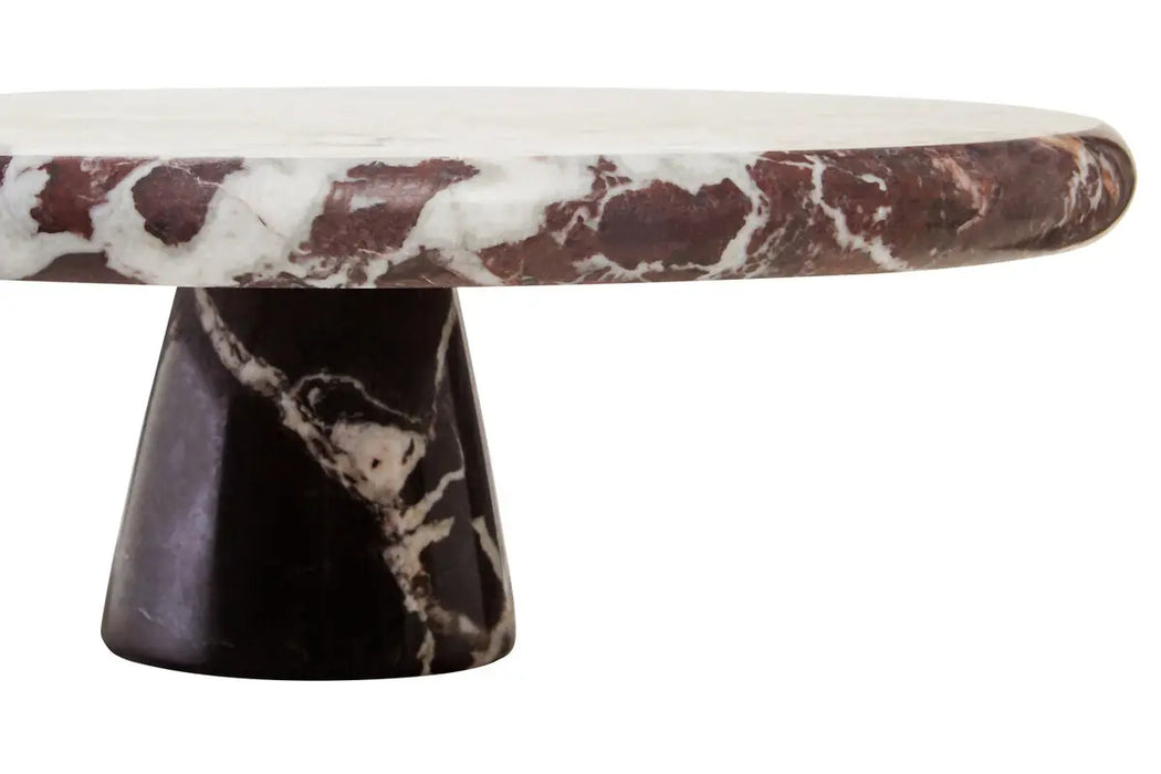 Red Marble Cake Stand