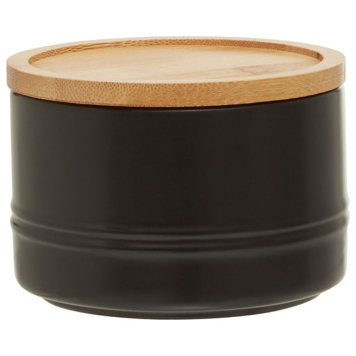 Black Bamboo Lid Canister - Small