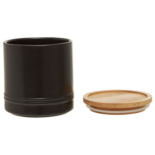 Black Bamboo Lid Canister - Medium