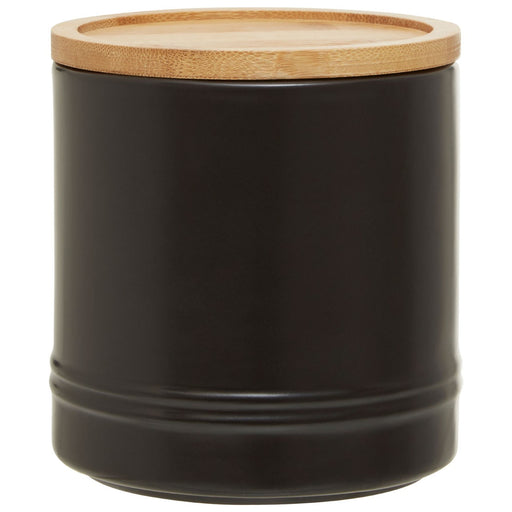 Black Bamboo Lid Canister - Medium