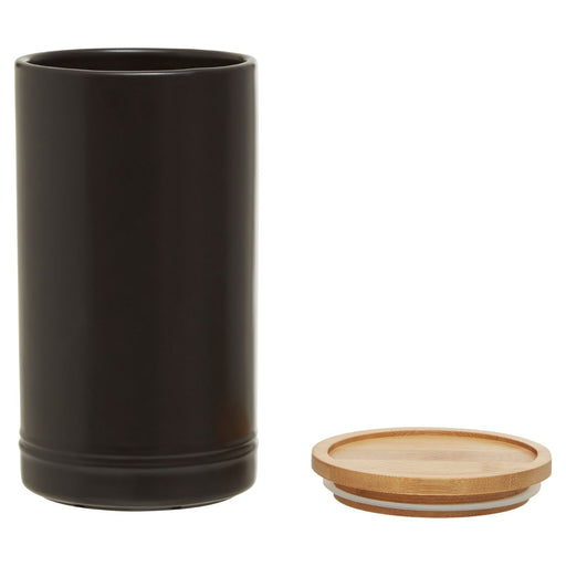 Black Bamboo Lid Canister - Large