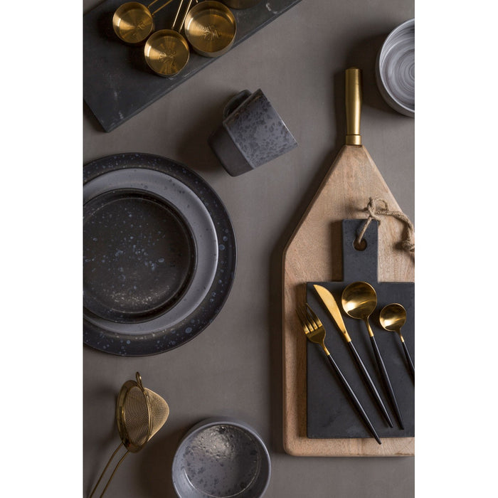 Black & Gold Cutlery Set (16 Piece)