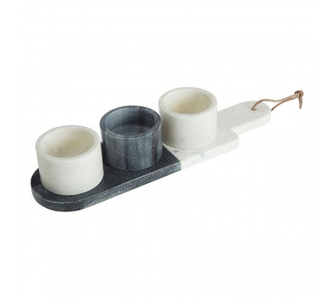 Marble Condiment Set