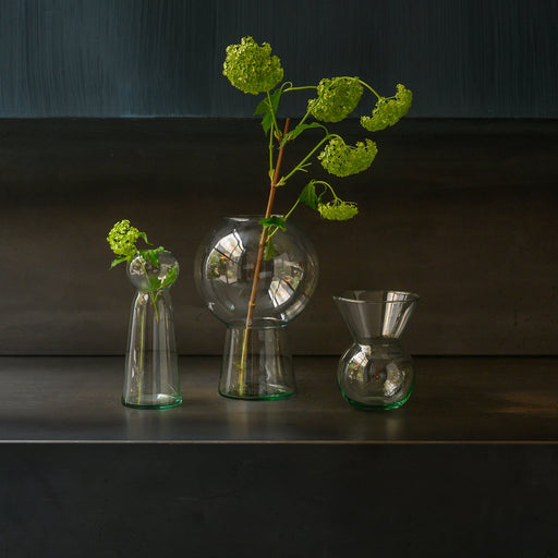 Round Hour Glass Flower Vase