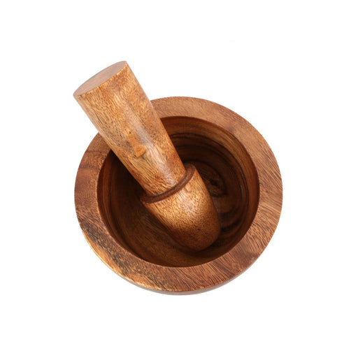 Live Wood Acacia Pestle & Mortar Tapered