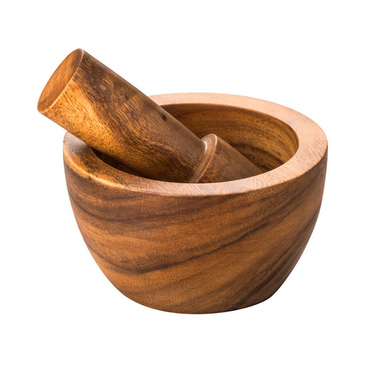 Live Wood Acacia Pestle & Mortar Tapered