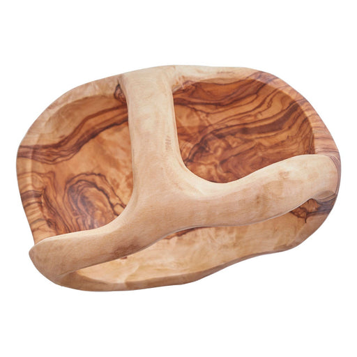 Live Wood Handcrafted Olive Tri Bowl