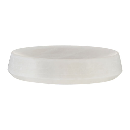 White marble soap dish