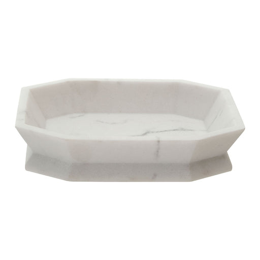 Grey Marble Effect Soap Dish