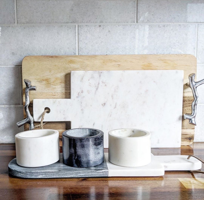 Marble Condiment Set