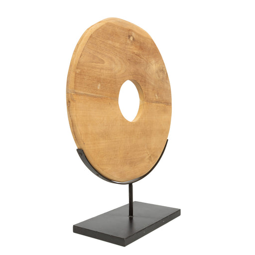 The Teak Disc on Stand