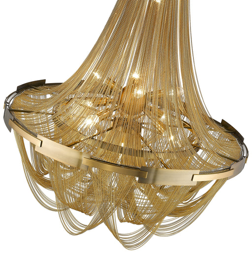 Naos Brass Chain Ceiling Light