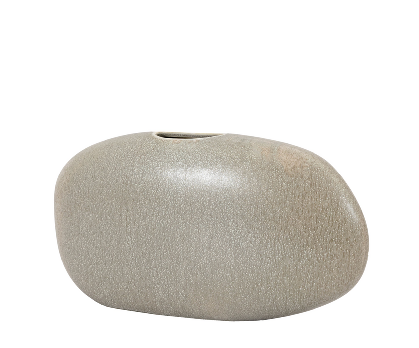 Stoneware Pebble Shaped Vase|Home Accessory