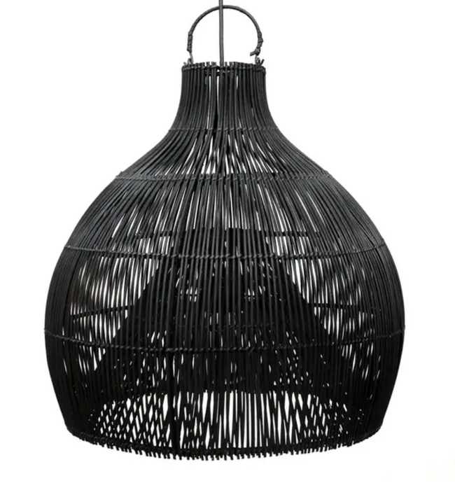 Black Bottle Pendant Light