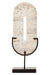 Travertine stone stand sculpture