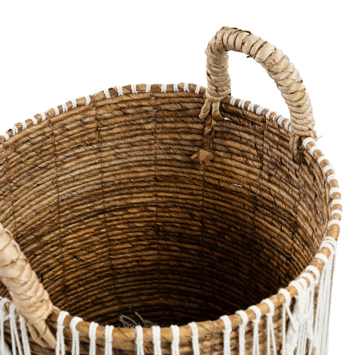 Stitched Macrame Basket - Large