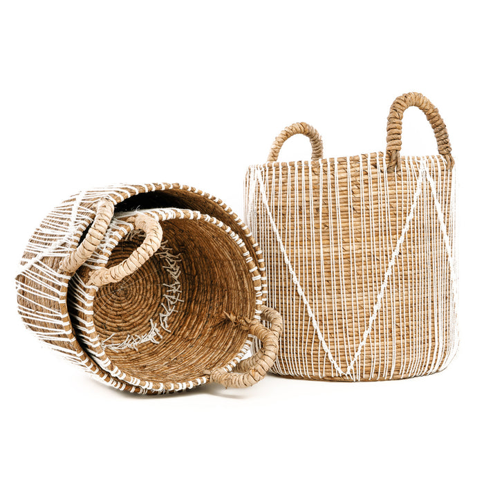 Stitched Macrame Basket - Small