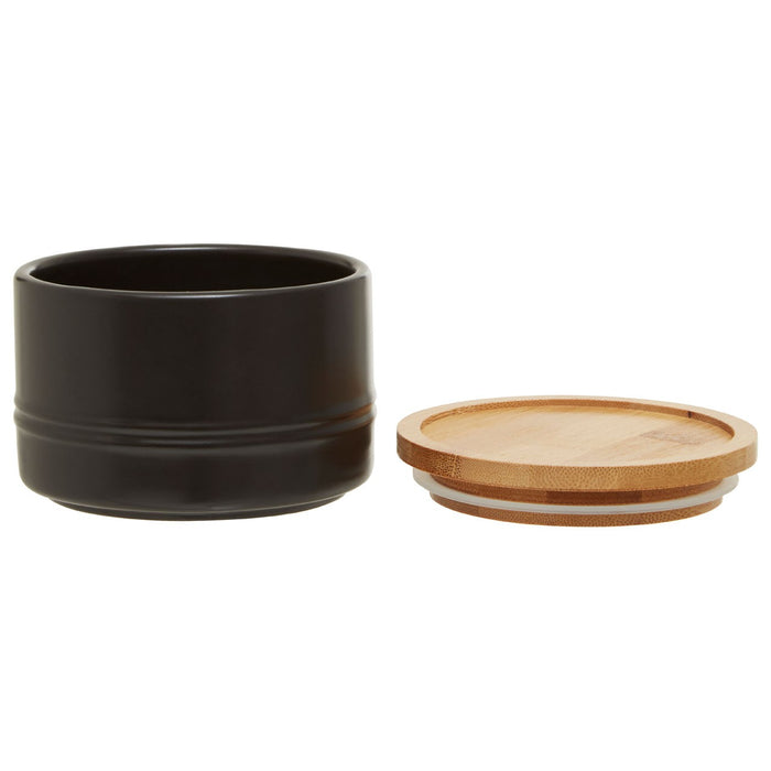 Black Bamboo Lid Canister - Small