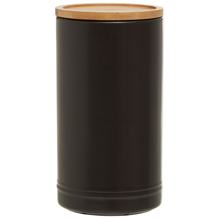 Black Bamboo Lid Canister - Large
