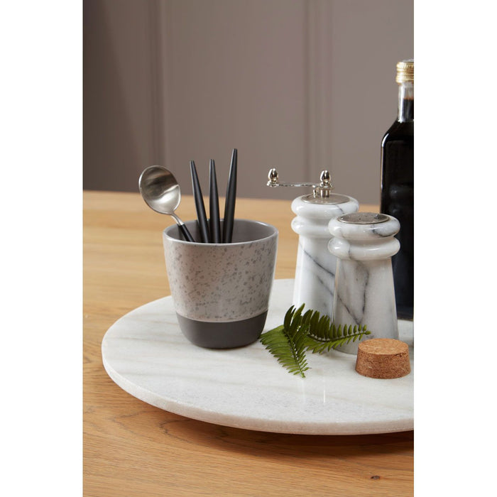 Grey And White Marble Lazy Susan