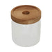 Chombo Glass Storage Jar With Airtight Wood Lid 