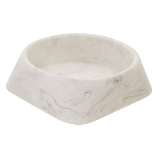 White Marble Affect Soap Dish