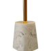 Marble Effect Toilet Brush With Gold Handle 