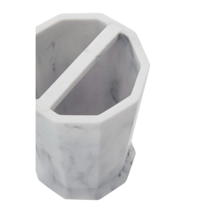 Grey Marble Effect Toothbrush Holder