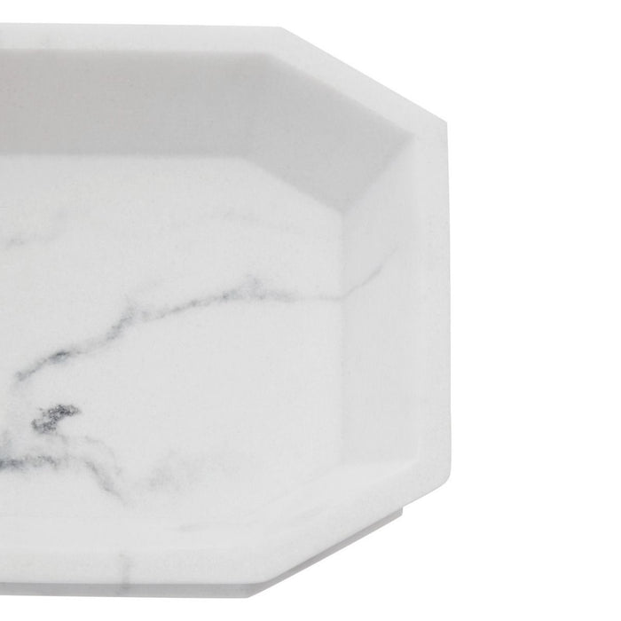 Grey Marble Effect Soap Dish