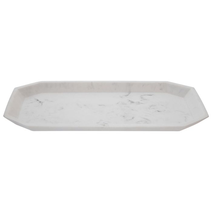 Grey Marble Effect Towel Tray