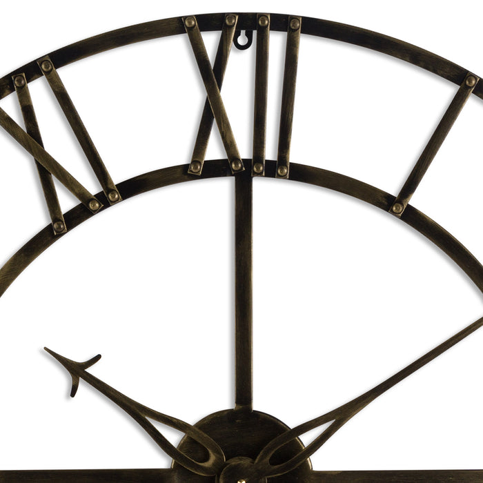 Skeleton Brass Wall Clock