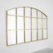 Arched Window Mirror Gold