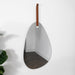 Droplet Mirror with leather strap