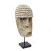 Cowrie Mask on Stand, ethical and bohemian home decor available in Medium & Large