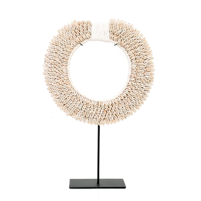 Papua Shell Disc on Stand - Boho Ornament by House of Flora